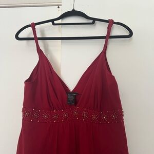 Max and Cleo 100% Silk Handkerchief beaded Dress size 10